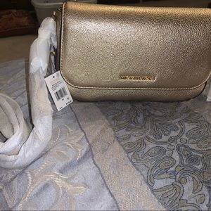 Michael Kors Bedford Legacy Large Flap Crossbody Pale Gold. New with tags
